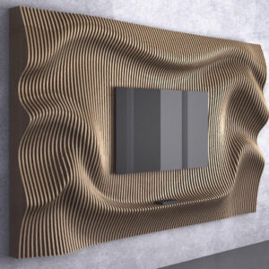 Parametric Wavy TV Wall Unit 1
